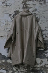 Mutedance 24 Autumn and Winter Loose Scarf Wool Silk Flower Dye Jacket MD-MD24FW27-gray MD24FW29